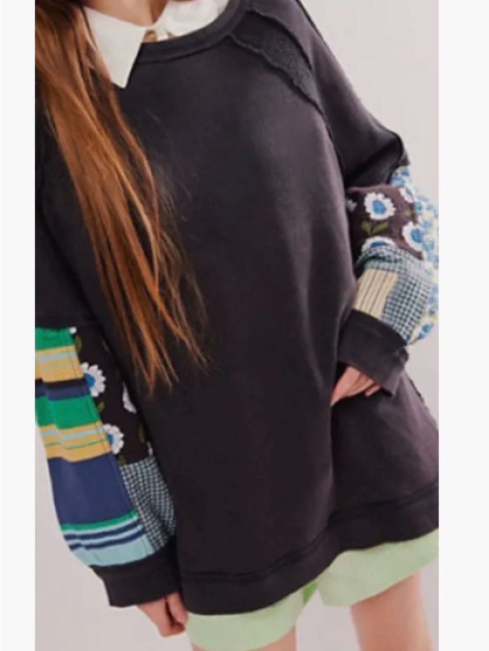 Free People We The Free Right On Cuff Sweatshirt